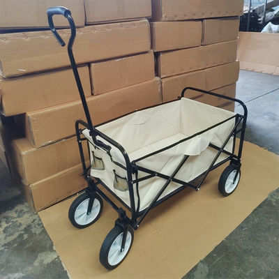 Artículo plegable de acero inoxidable de cuatro ruedas del carro del carro del jardín