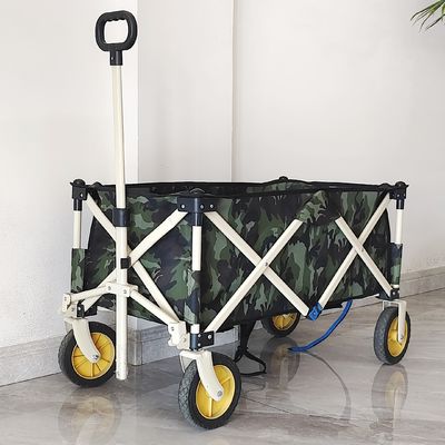 Toda la carretilla del terreno para el cuerpo y el logotipo adaptables plegables al aire libre del carro que acampan