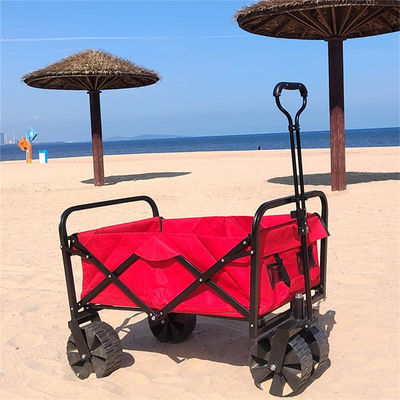 Envase del rollo todo el carro plegable del plegamiento del carro de la playa de la rueda del terreno que acampa