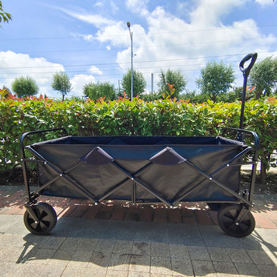 Ruedas grandes del PVC del carro cuatro extendidos del plegamiento de la capacidad del carro de la comida campestre que acampan plegable