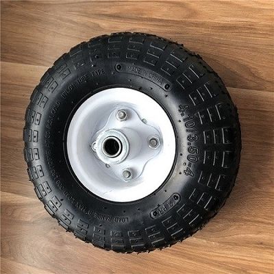 350 4 Rim Sack Barrow Wheel blanco ruedas de goma de la carretilla de 10 pulgadas para las carretillas