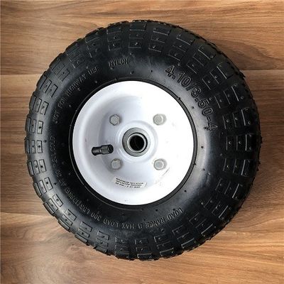 350 4 Rim Sack Barrow Wheel blanco ruedas de goma de la carretilla de 10 pulgadas para las carretillas