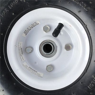 350 4 Rim Sack Barrow Wheel blanco ruedas de goma de la carretilla de 10 pulgadas para las carretillas
