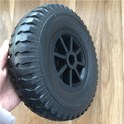 2.50-4 carretilla plástica de la carretilla de Rim Hand Truck Wheel For de la rueda de la espuma de la PU