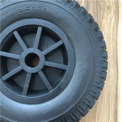 2.50-4 carretilla plástica de la carretilla de Rim Hand Truck Wheel For de la rueda de la espuma de la PU