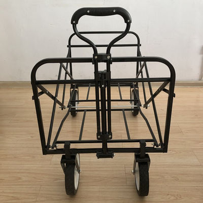 Vehículo plegable plegable, carrito de playa de gran capacidad, vagón plegable para deportes, compras, camping