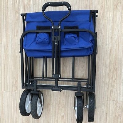 Vehículo plegable plegable, carrito de playa de gran capacidad, vagón plegable para deportes, compras, camping
