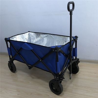 Carro plegable ligero plegable del carro 600D del carro de la rueda del PVC con capa de aislamiento