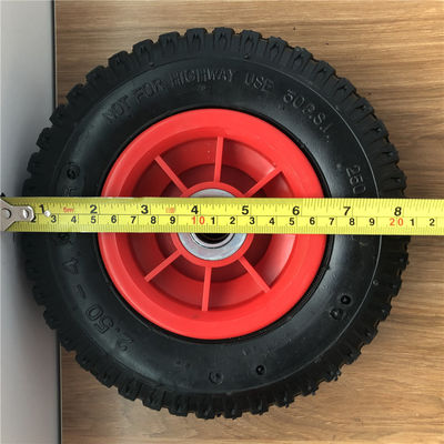 250-4 ruedas plásticas de la carretilla de la mano de Rim Pneumatic Trolley Wheels los 21CM neumáticas