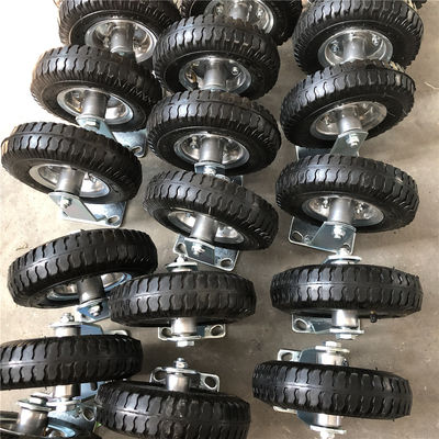 250-4 ruedas de goma del echador resistentes para el carro de la mano