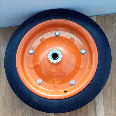 los 31cm 13 avanzan lentamente los neumáticos de goma sólidos Rim Solid Rubber Wheelbarrow Tire colorido para el camión de mano
