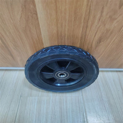 Pequeñas ruedas de goma sólidas resistentes camiones de Rim Solid Wheels For Hand del metal de 6 pulgadas
