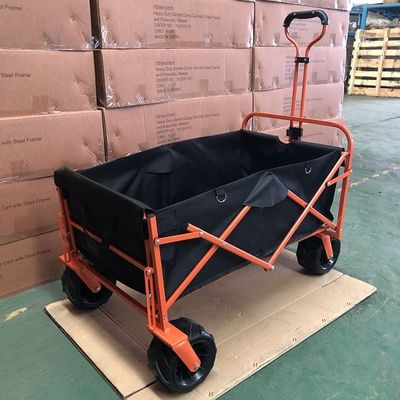 Carruaje con ruedas plegable, puerta trasera plegable de vagón plegable, carrito de servicio portátil pesado para acampar, deporte