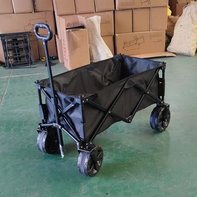 Carro plegable resistente del festival del carro 70kg del carro plegable negro del carro que acampa