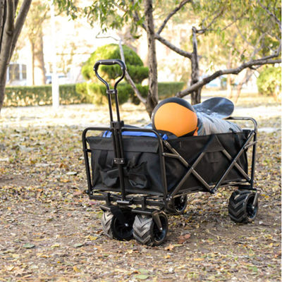 4 ruedas que doblan acampar al aire libre plegable para uso general de la carretilla del carro plegable