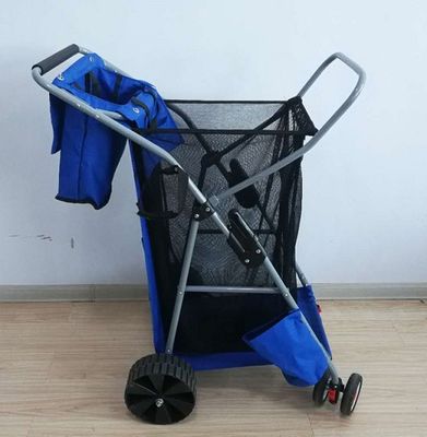 plegamiento de la tela de 600D Oxford que pesca la carretilla pesquera plegable del carro con la rueda grande
