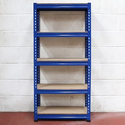 Azul casero de la unidad de almacenamiento del estante del metal de la grada de Boltless 5