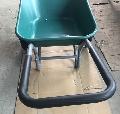 Neumático neumático plegable resistente de la carretilla de acero plástica de 2 ruedas de la carretilla de la mano