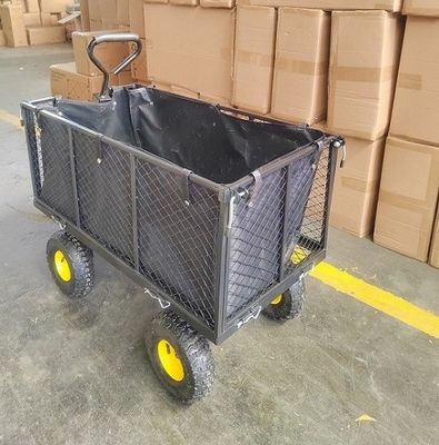 Carro de jardín para uso general del deber de Mesh Cart Steel Trolley Heavy del jardín de la extra grande