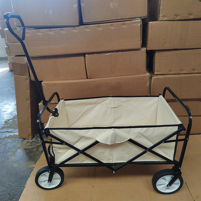 Artículo plegable de acero inoxidable de cuatro ruedas del carro del carro del jardín