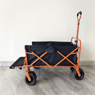 Carretillas que hacen compras modificadas para requisitos particulares rueda al aire libre de la comida campestre del color del OEM que doblan el carro