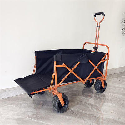 Carretillas que hacen compras modificadas para requisitos particulares rueda al aire libre de la comida campestre del color del OEM que doblan el carro