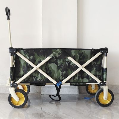Toda la carretilla del terreno para el cuerpo y el logotipo adaptables plegables al aire libre del carro que acampan