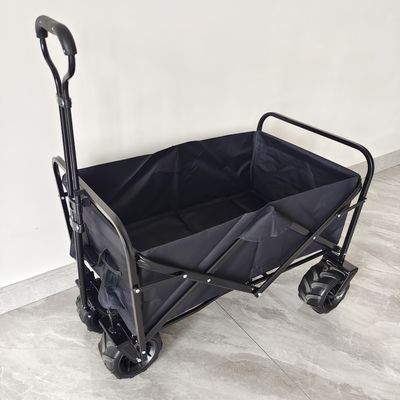 Estructura corporal de acero al aire libre del carro que acampa de las ruedas anchas plegables del carro cuatro