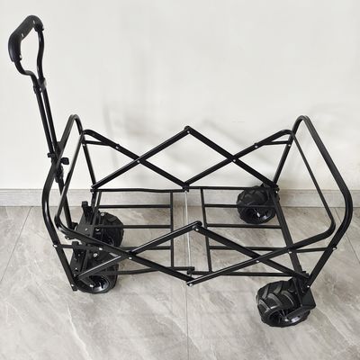 Estructura corporal de acero al aire libre del carro que acampa de las ruedas anchas plegables del carro cuatro