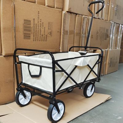 El Pvc rueda la carretilla plegable del equipaje del carro del carro que acampa con la solos manija y paño