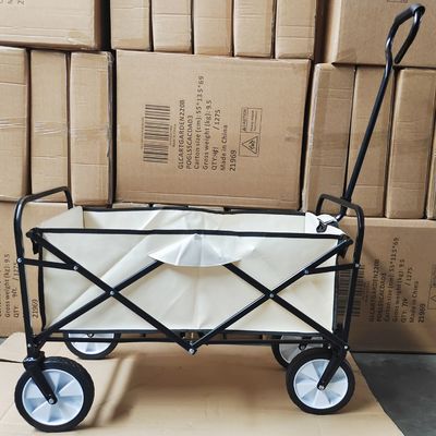 El Pvc rueda la carretilla plegable del equipaje del carro del carro que acampa con la solos manija y paño