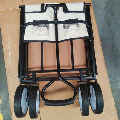 El Pvc rueda la carretilla plegable del equipaje del carro del carro que acampa con la solos manija y paño