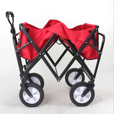 El jardín plegable de cuatro ruedas plegable del carro del carro tira de resistente