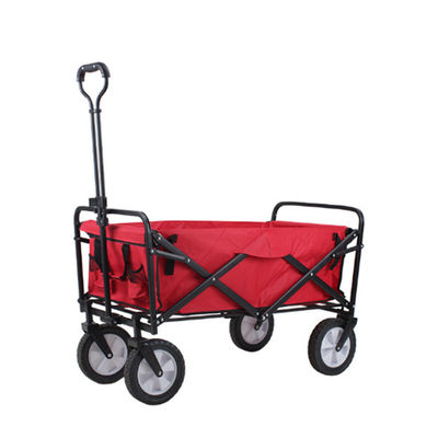 El jardín plegable de cuatro ruedas plegable del carro del carro tira de resistente
