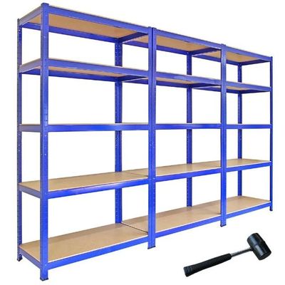 Estantería de acero de Warehouse de Boltless del almacenamiento del estante de la exhibición del almacenamiento de la grada de acero del equipo 5