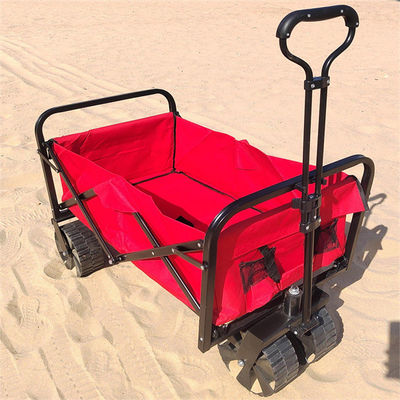 Envase del rollo todo el carro plegable del plegamiento del carro de la playa de la rueda del terreno que acampa