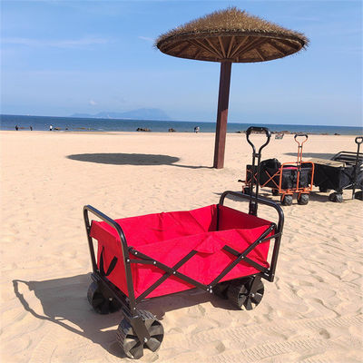 Envase del rollo todo el carro plegable del plegamiento del carro de la playa de la rueda del terreno que acampa