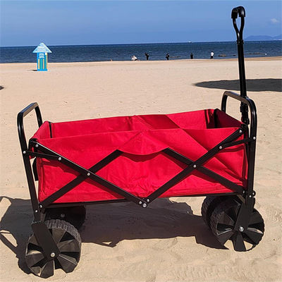 Envase del rollo todo el carro plegable del plegamiento del carro de la playa de la rueda del terreno que acampa