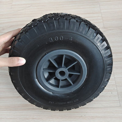 10 rueda neumática del neumático de goma de la pulgada 3.00-4 para el carro de la carretilla del camión de mano