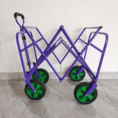 Rueda de encargo práctica plegable del carro de la manija retractable del cochecito del carro que acampa
