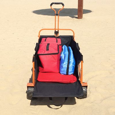 Fines generales de apertura posteriores del diseño de la rueda de la playa del plegamiento del carro ancho del carro