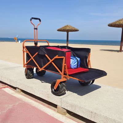 Fines generales de apertura posteriores del diseño de la rueda de la playa del plegamiento del carro ancho del carro