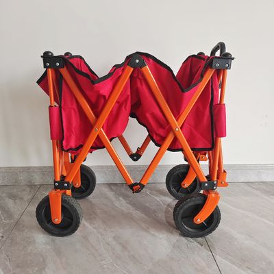 carro que acampa al aire libre plegable de cuatro terminales del carro de la compra plegable de la rueda 7inch
