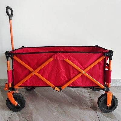 carro que acampa al aire libre plegable de cuatro terminales del carro de la compra plegable de la rueda 7inch