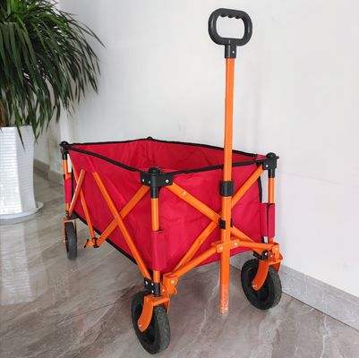 carro que acampa al aire libre plegable de cuatro terminales del carro de la compra plegable de la rueda 7inch