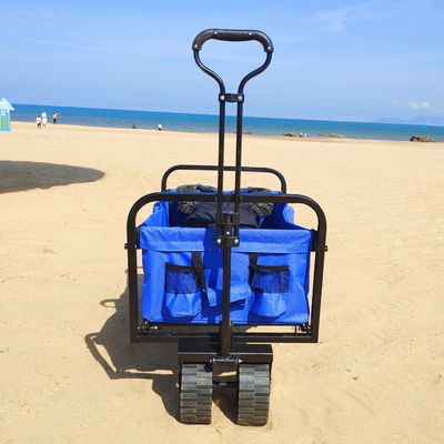 Carro plegable ancho plegable del carro de playa de la capacidad grande de las ruedas de los PP del carro que acampa