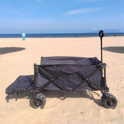 Carro plegable de cuatro ruedas del campo del plegamiento del carro del carro con la extensión al aire libre