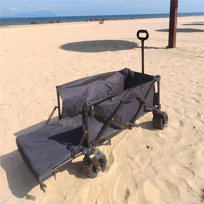 Carro plegable de cuatro ruedas del campo del plegamiento del carro del carro con la extensión al aire libre