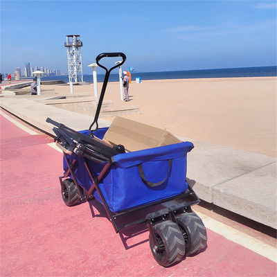 Las ruedas de la PU cargan el carro plegable rodado plegable al aire libre de la plataforma del carro que acampa 70kg