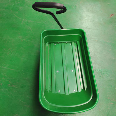El jardín popular del tirón de la mano descarga capacidad neumática de las ruedas 50L del carro 350-4